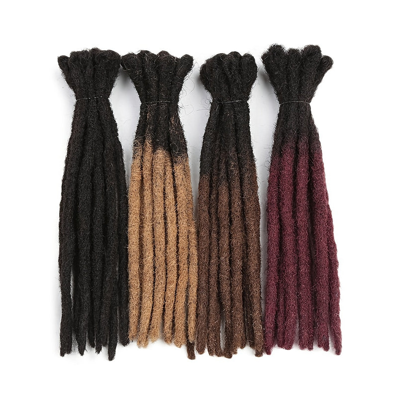 Extensions dreadlocks naturelles en cheveux humains 100% – 25cm / 30cm