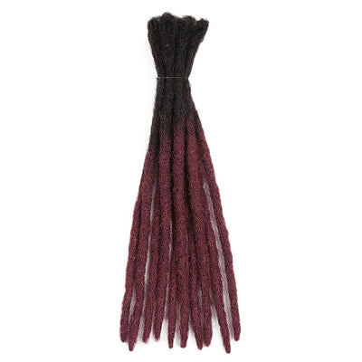 Extensions dreadlocks naturelles en cheveux humains 100% – 25cm / 30cm