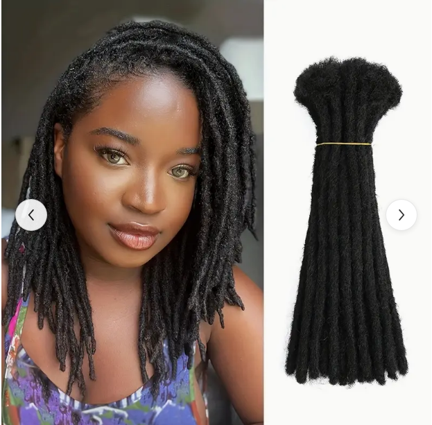 Extensions locks synthétiques courtes 25,4 cm – Fausses locks afro légères et naturelles