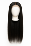 Perruque Naturelle Lace Wig 4x4 – Cheveux Humains Lisses, Densité 180%, Sans Colle